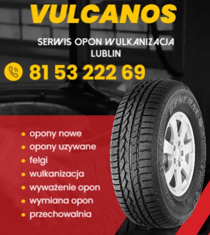 wulkanizacja opony Lublin VULCANOS