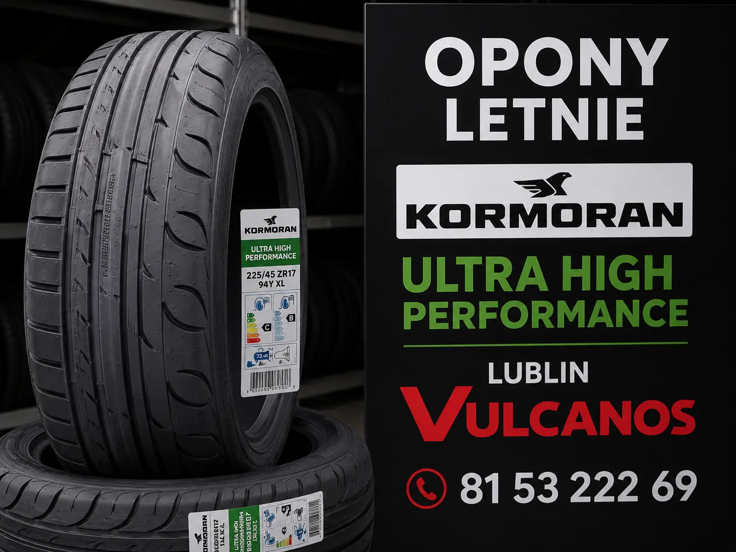 Opony letnie KORMORAN Ultra High Performance Lublin VULCANOS