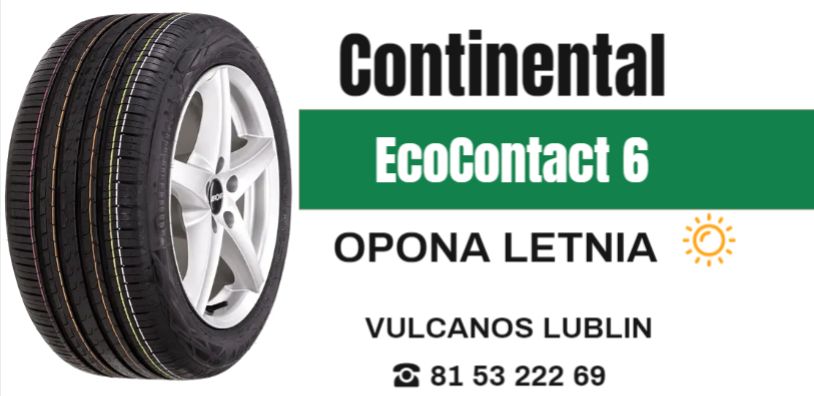 Opony letnie Continental EcoContact 6 Lublin