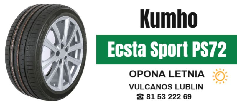 opony letnie Kumho Ecsta Sport PS72 Lublin