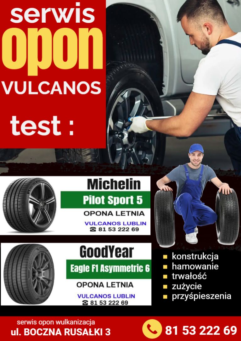 Porównanie Michelin Pilot Sport 5 i Goodyear Eagle F1 Asymmetric 6 (2025)