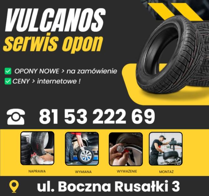 VULCANOS SERWIS OPON wulkanizacja