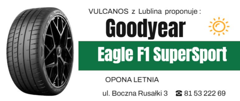 opony letnie Goodyear Eagle F1 SuperSport Lublin