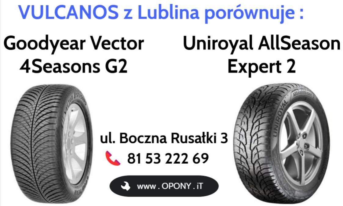 Goodyear Vector 4Seasons G2 vs Uniroyal AllSeason Expert 2