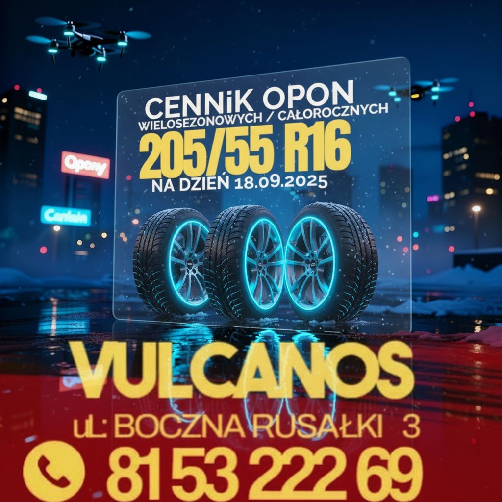 205 55 R16 opony wielosezonowe Lublin cena 2025