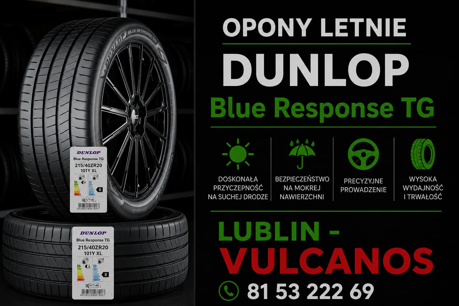 opony letnie Dunlop Blue Response TG Lublin
