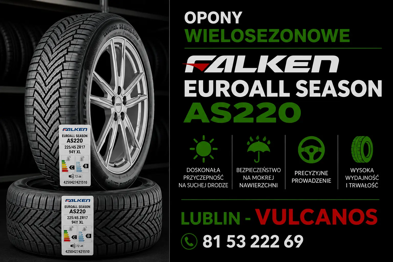 opony wielosezonowe Falken EUROALL SEASON AS220 Lublin
