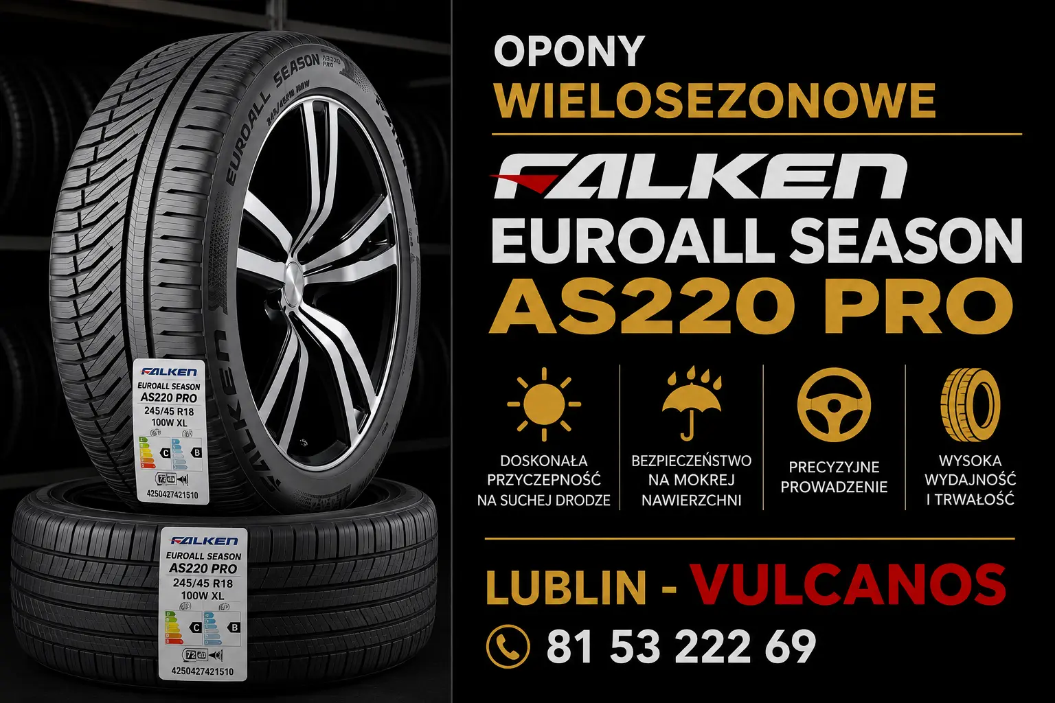 opony wielosezonowe Falken EuroAll Season AS220 PRO Lublin