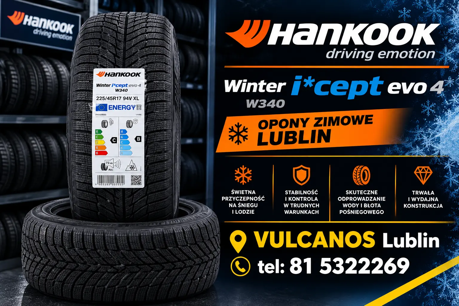 opony zimowe Hankook Winter i*cept evo 4 W340 Lublin